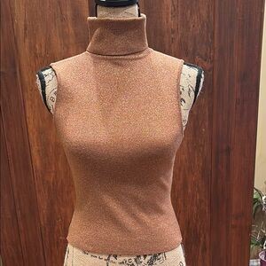 Classic bebe Chic Sleeveless Turtleneck Top